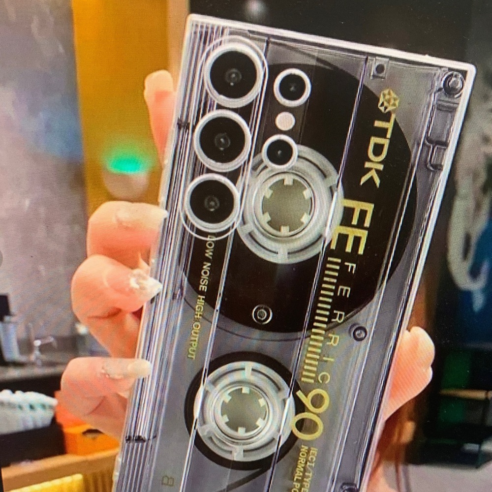 Case-Mate Retro Cassette Phone Case - Black and Silver